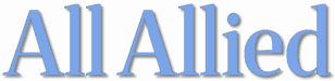 all allied font blue shadow